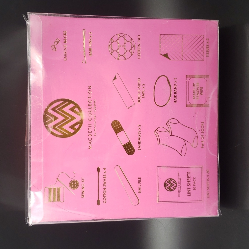 New Macbeth Collection Glamergency Kit With 50 Cosmetic Accessories - Picture 2 of 2